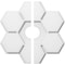 Ekena Millwork Daisy Architectural Grde PVC Contemporary Ceiling Medallion, Two Piece, 16"OD x 3"ID x 5 1/2"C x 1"P CMP16DY2-03000 - alternate 1